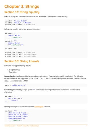 Kotlin notes for professionals | PDF