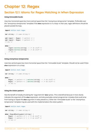 Kotlin notes for professionals | PDF