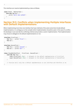 Kotlin notes for professionals | PDF