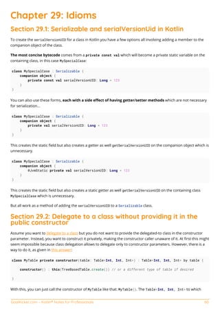Kotlin notes for professionals | PDF