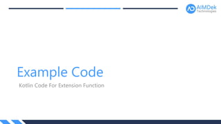 Kotlin- Programming Language For Modern Multi-Platform Applications | PPTX