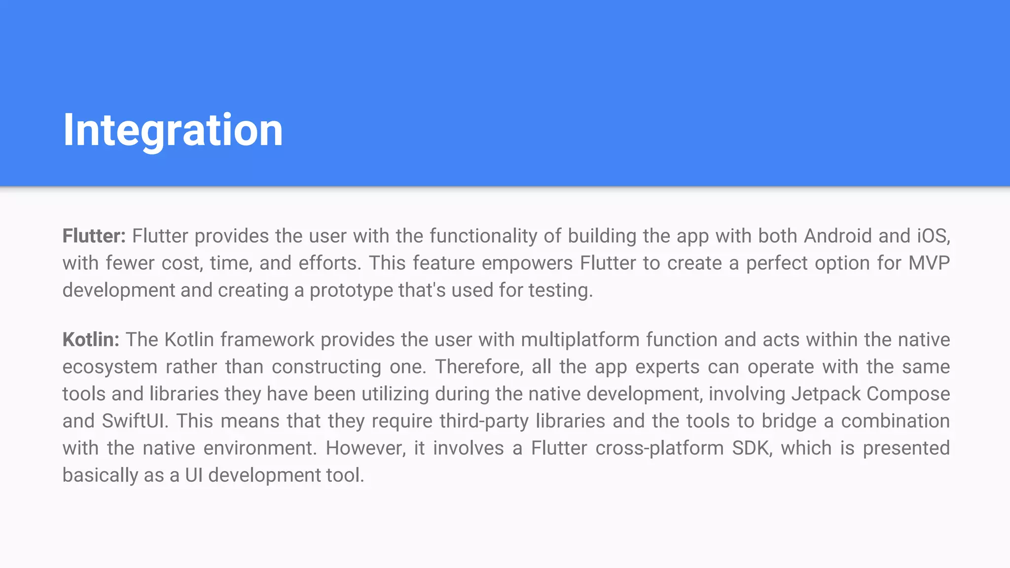 Kotlin vs Flutter: The Battle of Platforms | PPTX