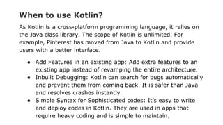 Kotlin vs flutter which is better for doing business | PPT