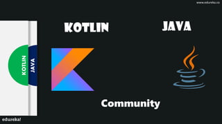 JAVA
KOTLIN
Community
JAVAKOTLIN
www.edureka.co
 