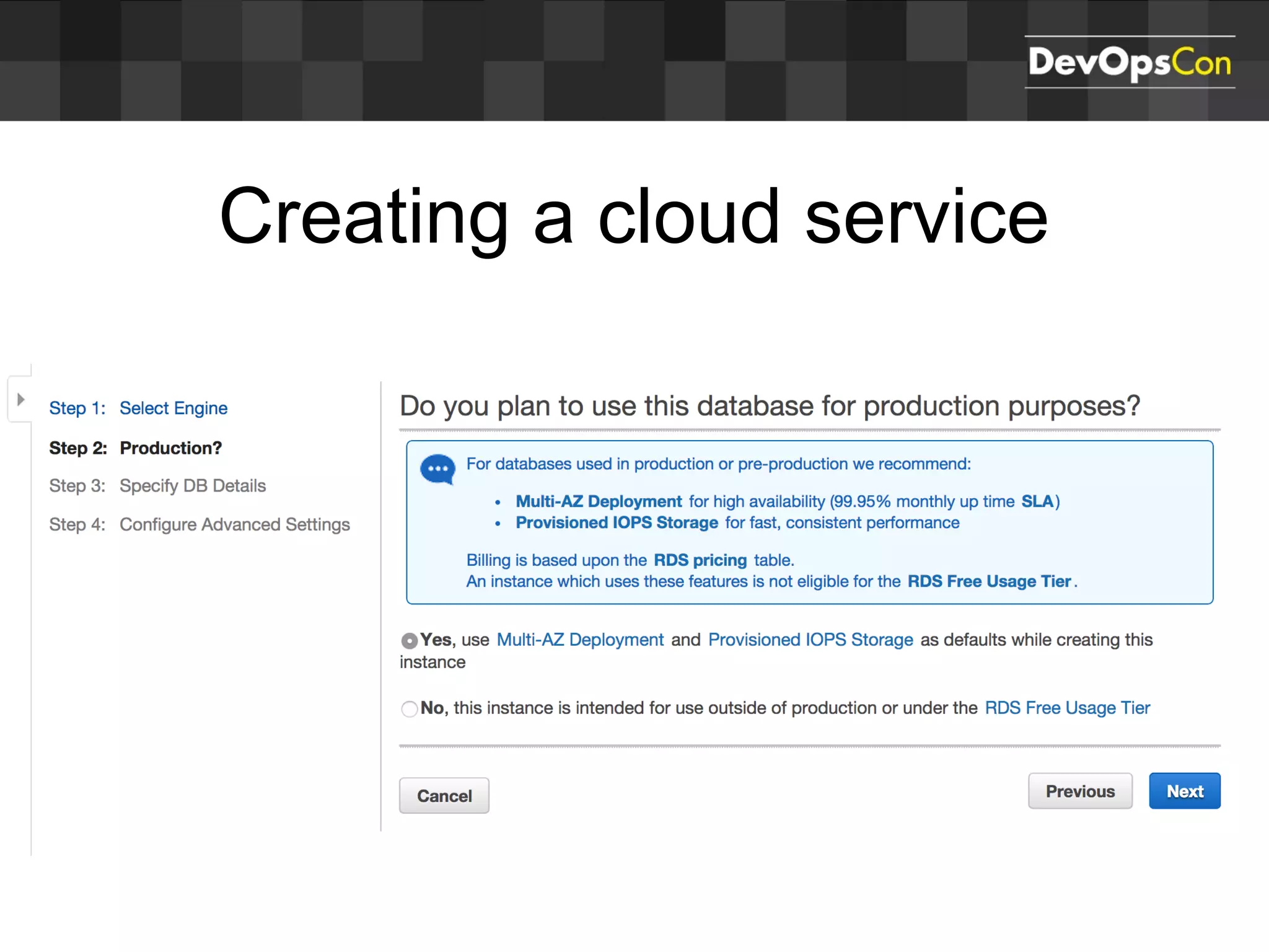 Creating a cloud service
 