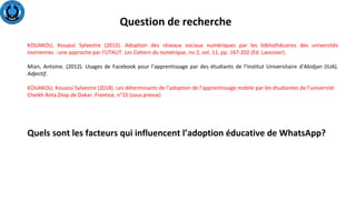Apprentissage Mobile En Contexte Universitaire Analyse De L Adoptio