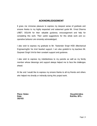 Koushik 20151026-093718 | DOCX | Auto Technology | Automotive
