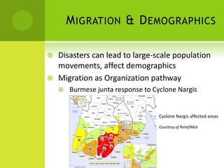 Disasters as Conflict Triggers: A New Framework for Analysis in Conflict-Affected & Post-Conflict States