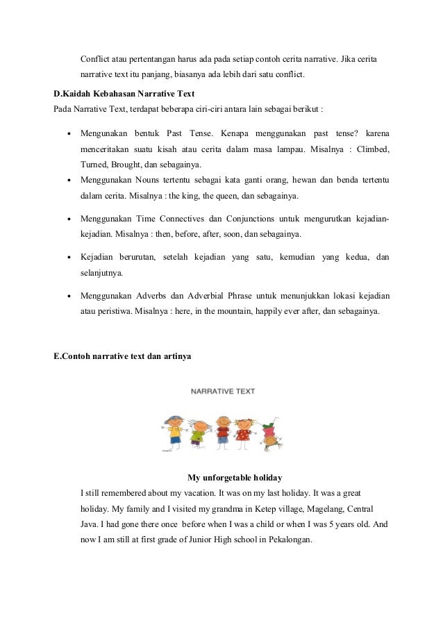 Makalah Narrative Text Bahasa Inggris ID Aplikasi