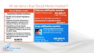 Mi vár rád a Liftup Social Media Hubban?
 