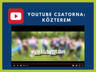 Y O U T U B E C S A T O R N A :
K Ö Z T E R E M
 
