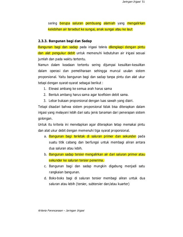 Kp 01 2010 Perencanaan Jaringan Irigasi