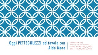 Oggi PETTEGOLEZZI ad tavola con
Aldo Moro
Directed of:
Dott(2°).Ing.Arch.giovanni
Colombo A1360 PG_I_1995
09171 B_de_2003_2011
 