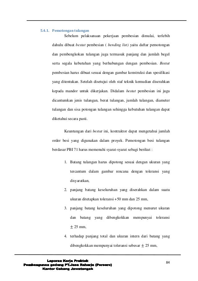 bestat besi laporan kp sipil bestat besi laporan kp sipil