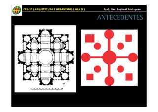 CES-JF | ARQUITETURA E URBANISMO | HAU II | Prof. Msc. Raphael Rodrigues 
ANTECEDENTES 
 