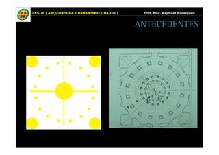 CES-JF | ARQUITETURA E URBANISMO | HAU II | Prof. Msc. Raphael Rodrigues 
ANTECEDENTES 
 