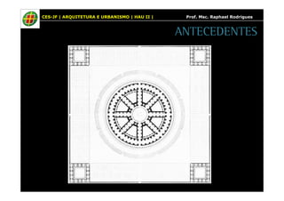 CES-JF | ARQUITETURA E URBANISMO | HAU II | Prof. Msc. Raphael Rodrigues 
ANTECEDENTES 
 