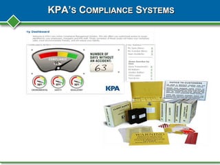 KPA’S COMPLIANCE SYSTEMS
 