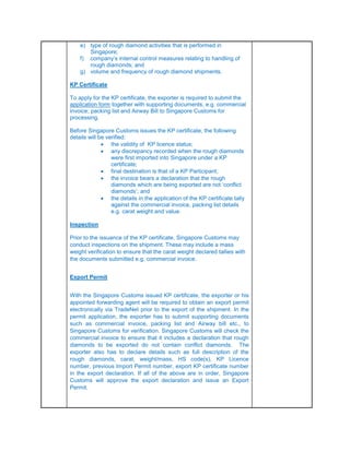 Kimberley Process annual report 2015 singapore final | PDF