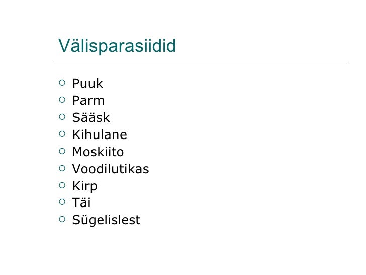 Parasiidid