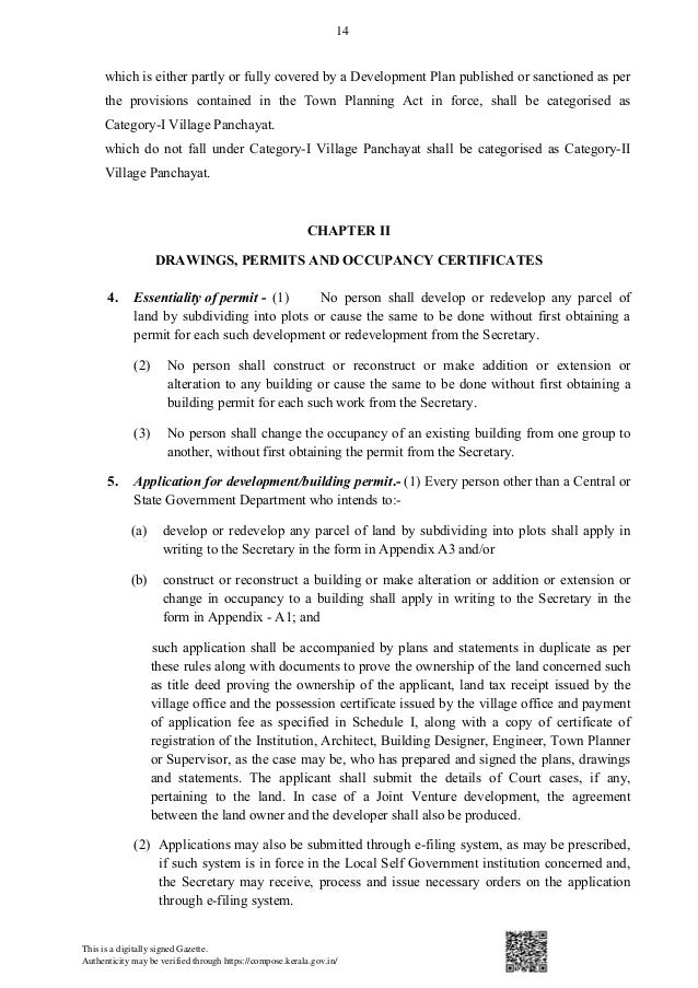 Kerala Panchayath Building Rules 2019 uploaded by James Joseph Adhika…