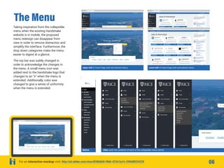 Handshakes Menu Handshake Mobile Redesign | PDF