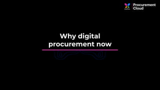 Why digital
procurement now
 