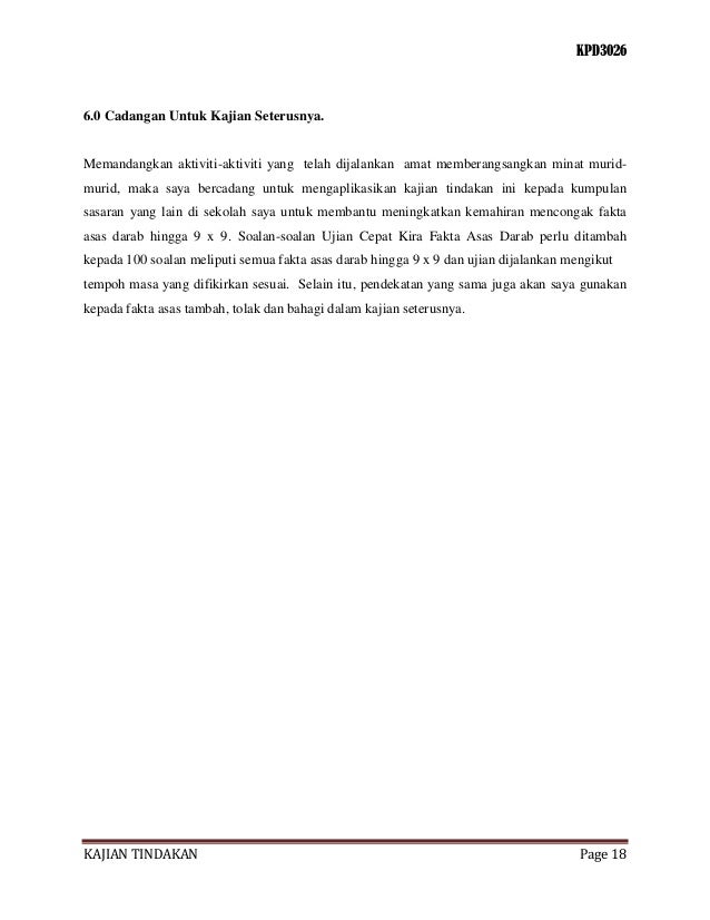 Kpd3026 tugasan 3 kajian tindakan