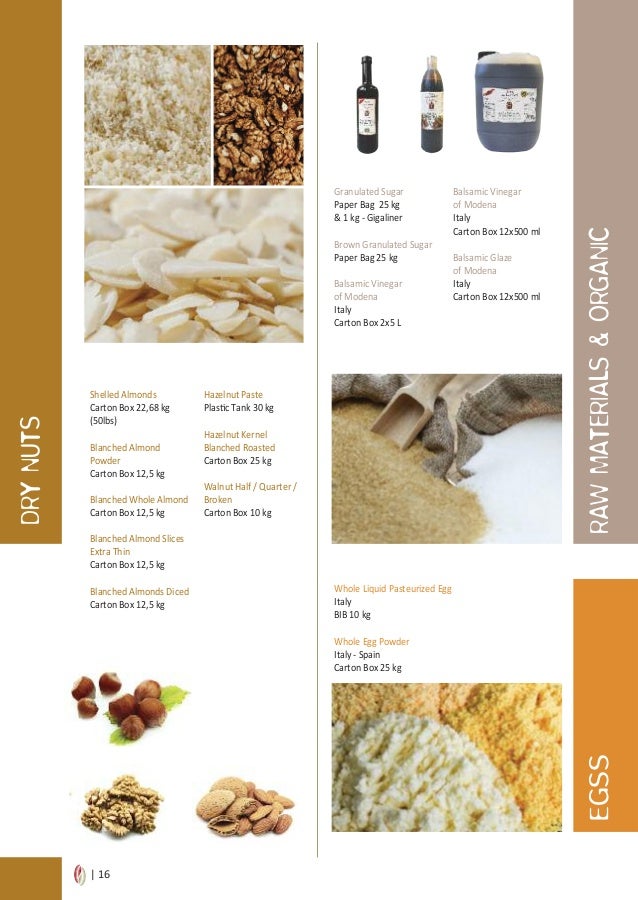 Food Service & Raw Materials Catalogue 2019