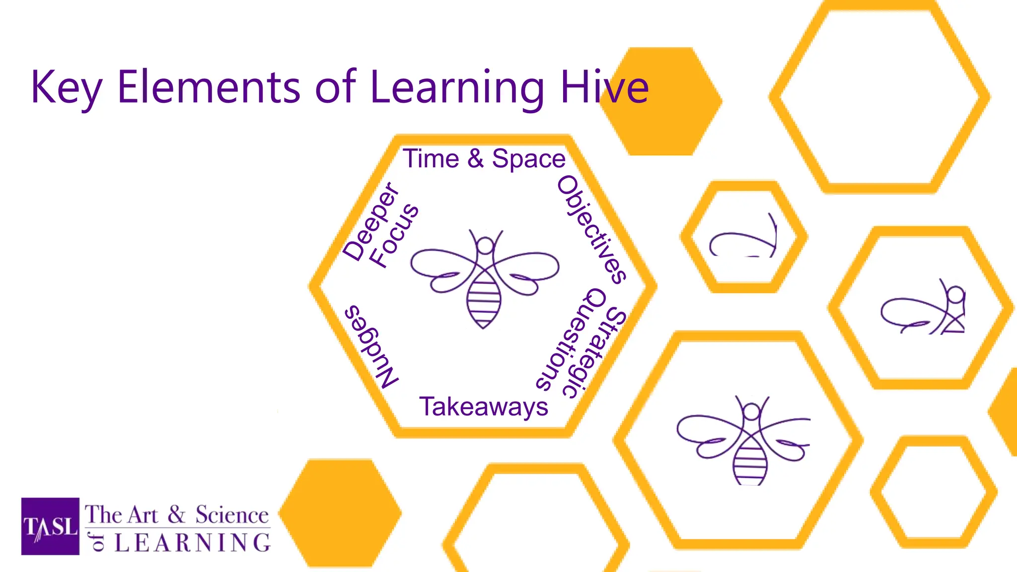Time & Space
Takeaways
Key Elements of Learning Hive