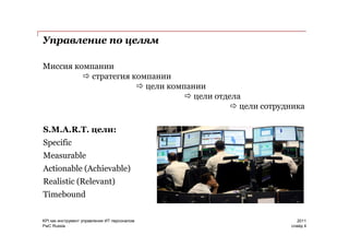 Дмитрий Иншаков - KPI как инструмент управления ИТ-персоналом