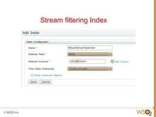 Stream filtering Index
 
