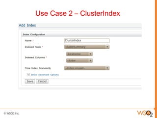 Use Case 2 – ClusterIndex
 