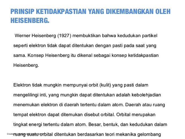 Dasar Teori Quantum Dan Model Atom