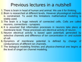 Introduction to Modern Methods and Tools for Biologically Plausible ...