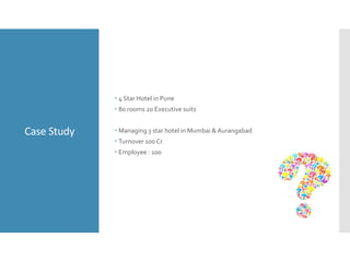 KPI(Key Performance Indicators) for Case Study of a hotel industry | PPTX