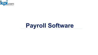 Payroll Software
 