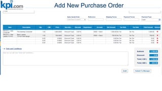 Add New Purchase Order
 