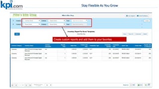 Stay Flexible As You Grow
90
Create custom reports and add them to your favorites
 