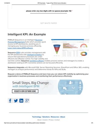 Kpi examples types of key performance indicators | PDF