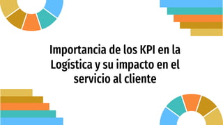 Importancia de los KPI en la
Logística y su impacto en el
servicio al cliente
 