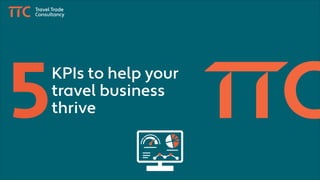 KPIs to help your
travel business
thrive
 