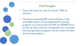 Summarized version of Key Performance Indicators (KPIs) for Security ...