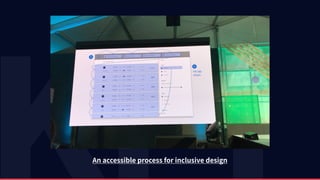 An accessible process for inclusive design
 