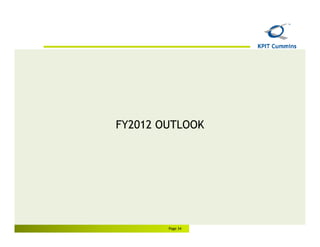 FY2012 OUTLOOK




        Page 34
 