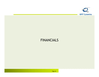 FINANCIALS




      Page 42
 