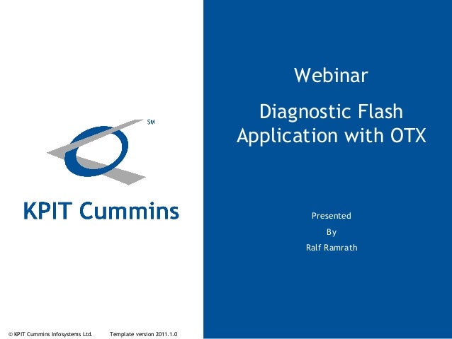 webinar presentation: "diagnostic flash application with otx" webinar presentation: "diagnostic flash application with otx", Presentation templates