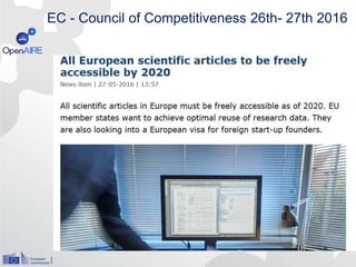 EC - Council of Competitiveness 26th- 27th 2016
 