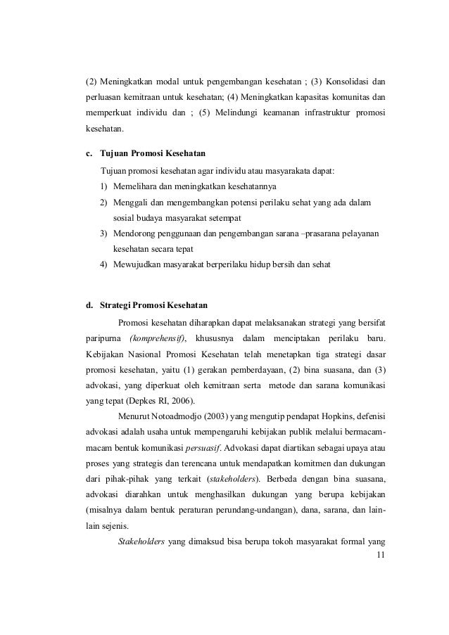 Kpk M2kb3 Promosi Kesehatan