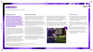 ENVIRONMENT
ENVIRONMENT
What 2030 will look like
Biodiversity,andtheecologicalimpact
ofhumanandeconomicactivities,willbe
assessed,measuredandvaluedasanew
assetclass.Therewillbeashifttowards
greatersystemsthinking,acknowledgingthat
everythingisinterconnected,resultingina
regenerativeapproachandcirculareconomy
principlesbeingadopted.
The key metric for these approaches will be
‘Environmental Profit’, the measurable benefit
of a decision on the natural world, becoming a
component of Return on Investment (ROI). This
will drive a collective focus on the importance of
habitats, ecosystems and the diversity of flora
and fauna.
All living creatures will become key stakeholders
in the ESG agenda and nature will become
recognised as a living entity with its own set
of rights. Extinction, endangerment and loss of
habitat arising from economic activities will not
be tolerated – if you break it, you own it.
BIODIVERSITY
You don’t know what 
you’ve got ‘til it’s gone...
29
Swiss Re, A fifth of countries worldwide at risk from ecosystem collapse as biodiversity declines, reveals pioneering Swiss Re index, September 2020.
30
Secretariat of the Convention on Biological Diversity, Global Biodiversity Outlook 5, 2020.
31
Cision PR Newswire, Nineteen Leading Companies Join Forces to Step Up Alternative Farming Practices and Protect Biodiversity, for the Benefit of Planet and People, September 2019.
32
Social Ventures Australia, SROI Revolution or Evolution, April 2018.
33
Taskforce on Nature-related Financial Disclosures, Nature loss presents financial risk to organisations, 2021.
34
Australian Earth Laws Alliance, Blue Mountains City Council becomes First Council in Australia to Adopt Rights of Nature as a Foundational Principle, April 2021.
Unanswered questions

Who will speak on behalf of nature and be held
accountable for ensuring responsible ecosystem
stewardship? Would we need to introduce a
nature bail-out fund? Who is picking up the bill
for biodiversity destruction?

Academics, corporates and startups: who will
lead the way in evolving thinking beyond climate
impact, to broader biodiversity and natural capital
issues?

How will these principles be implemented
consistently for shared habitats, such as oceans,
that are by their very nature international?

How will organisations accredit the value of
‘Environmental Profit’? Will a body emerge to
develop standards?
What We Are Seeing Today
55% of global Gross Domestic Product (GDP), equal
to US$41.7 trillion, depends on high-functioning
biodiversity and ecosystems, with a fifth of countries
globally at risk of their ecosystems collapsing29
.
The fifth UN Global Biodiversity Outlook report
highlighted the importance of biodiversity in fighting
climate change 
and ensuring long-term food security,
as well as the link between unprecedented biodiversity
loss and the spread of disease30
.
At the 2019 United Nations (UN) Climate Action
Summit, nineteen forward-thinking agricultural
companies joined forces with the World Business
Council for Sustainable Development (WBCSD) to
launch One Planet Business for Biodiversity. This
initiative focused on alternative farming practices, as
well as protecting and restoring biodiversity within
companies’ supply chains and product portfolios31
.
Over the past decade, demand for Social Return on
Investment (SROI) reporting has grown exponentially in
Australia. Stakeholders are demanding explicit accounts
for value beyond financial returns32
.
The Taskforce on Nature-related Financial Disclosures
(TNFD) was formed to develop risk management
and disclosure frameworks for climate-related risk,
enabling organisations to incorporate these risks and
opportunities into their strategic planning33
.
The Blue Mountains City Council unanimously decided
to embed ‘Rights of Nature’ into long-term strategic
and operational activities, making it the first Australian
local council and government entity to do so34
.
2
KPMG
2030
ESG
PREDICTIONS
REPORT
©2021 KPMG, an Australian partnership and a member firm of the KPMG global organisation of independent member firms affiliated with KPMG international limited, a private english company limited by guarantee. 
All rights reserved. The KPMG name and logo are trademarks used under license by the independent member firms of the KPMG global organisation. Liability limited by a scheme approved under professional standards legislation.
18
3
0
0
 